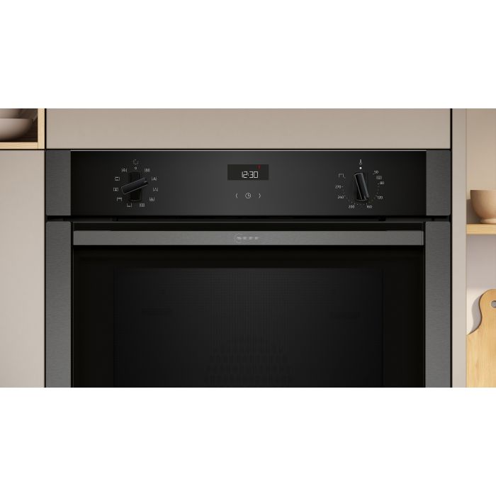 Neff B3ACE4AG3B 59.4cm Built In Electric Single Oven - Graphite Grey