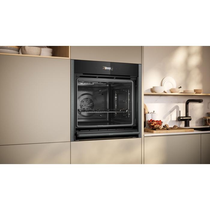 Neff B54CR71G0B 60cm Slide and Hide Built In Electric Single Oven