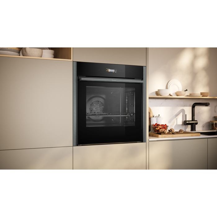 Neff B54CR71G0B 60cm Slide and Hide Built In Electric Single Oven