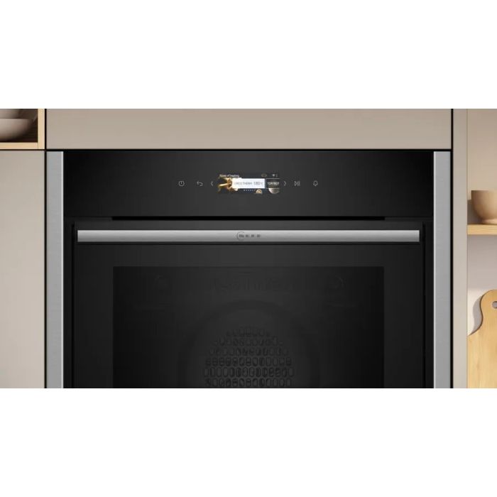 NEFF B54CR71N0B 59.6cm Built In Electric Single Oven - Stainless Steel