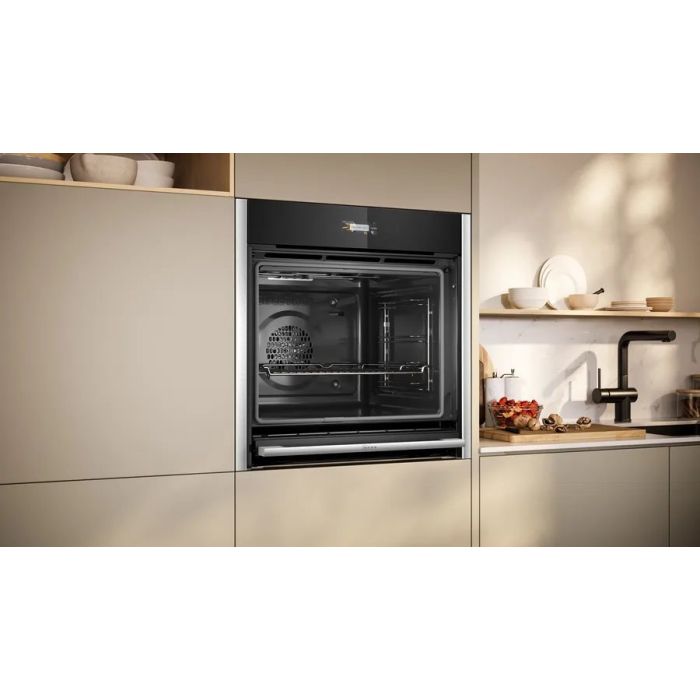 NEFF B54CR71N0B 59.6cm Built In Electric Single Oven - Stainless Steel