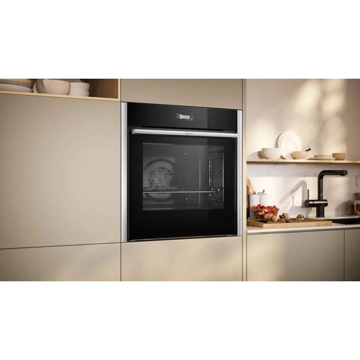 NEFF B54CR71N0B 59.6cm Built In Electric Single Oven - Stainless Steel