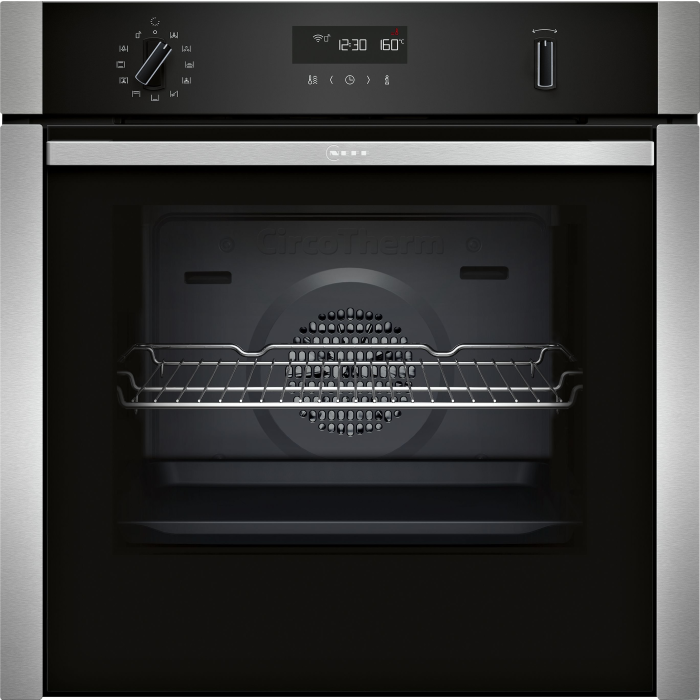 Neff B6ACH7HH0B 59.4cm Built In Electric Single Oven - Stainless Steel