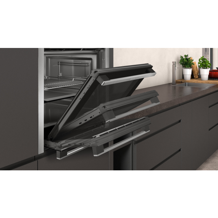 Neff B6ACH7HH0B 59.4cm Built In Electric Single Oven - Stainless Steel