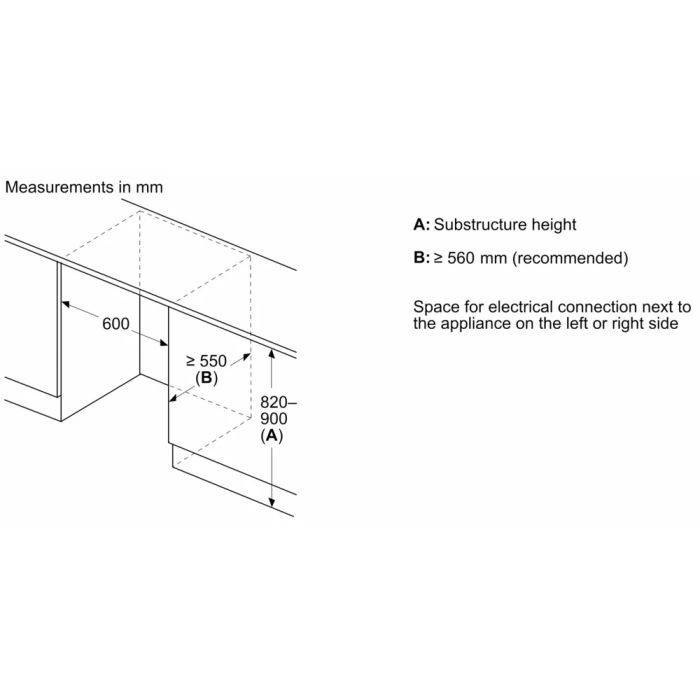 NEFF KU1212FE0G 54.1cm Built In Fridge - White