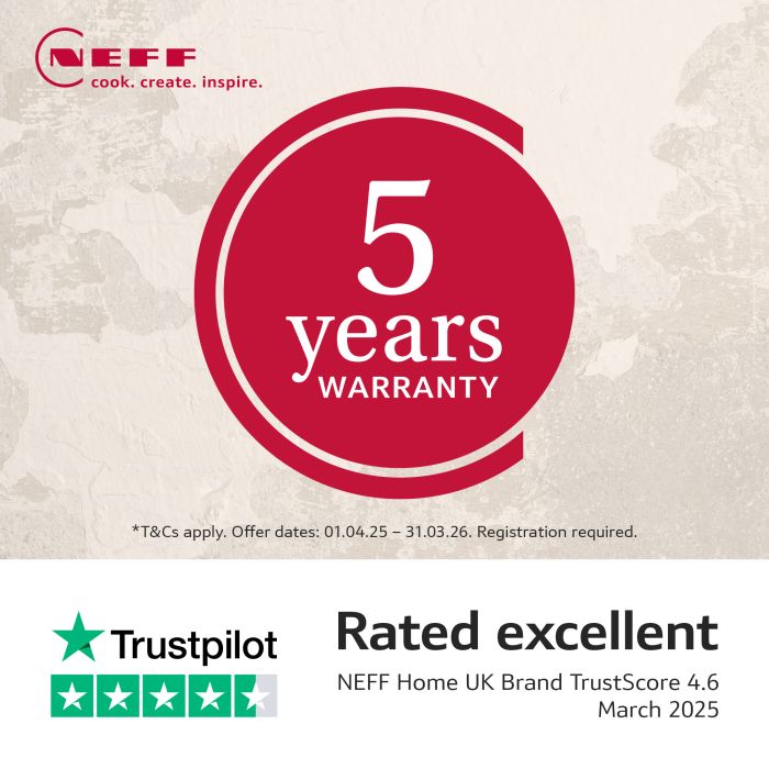 Neff S195HCX02G Integrated Dishwasher - 14 Place Settings