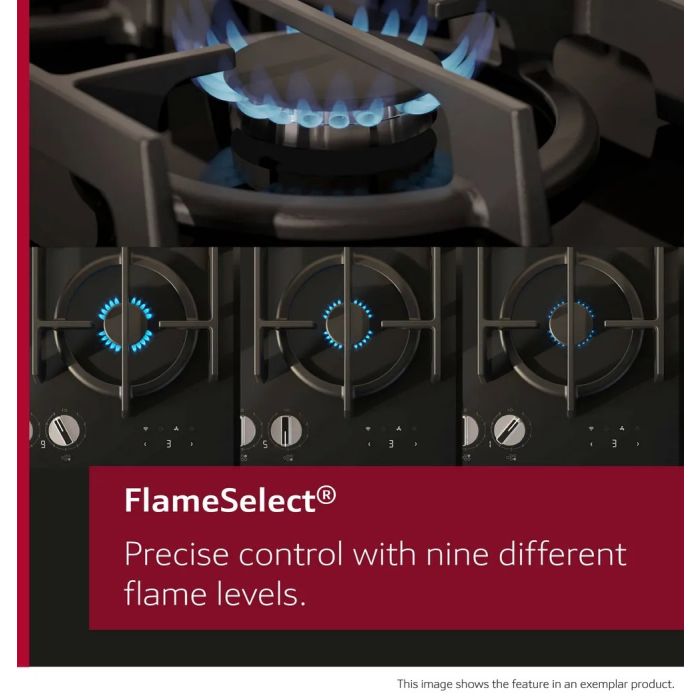 Neff T27PIQ4S0 Gas Hob With Integrated Controls