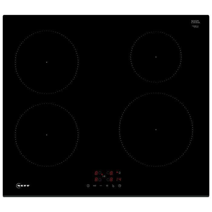 Neff T36FBE1L0 60cm Induction Hob, Touch Control, 4 zones, Front Bevel, 4.6kW