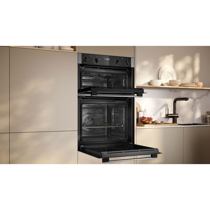 Neff U1ACE2AN3B 59.4cm Built In Electric Double Oven - Stainless Steel