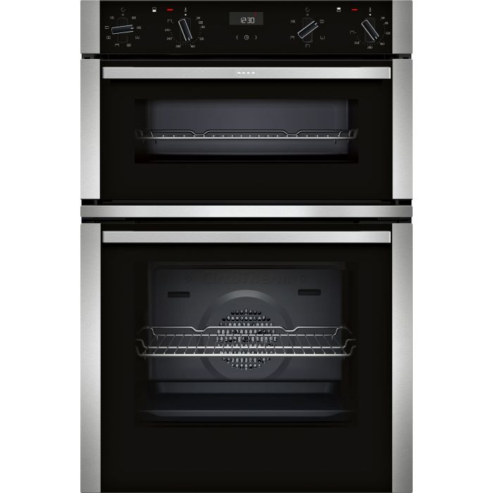 Neff U1ACE2AN3B 59.4cm Built In Electric Double Oven - Stainless Steel