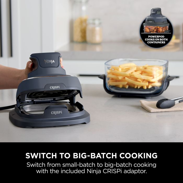 Ninja FN101UKGY CRISPi 4-in-1 Portable Air Fryer - Cyberspace Blue