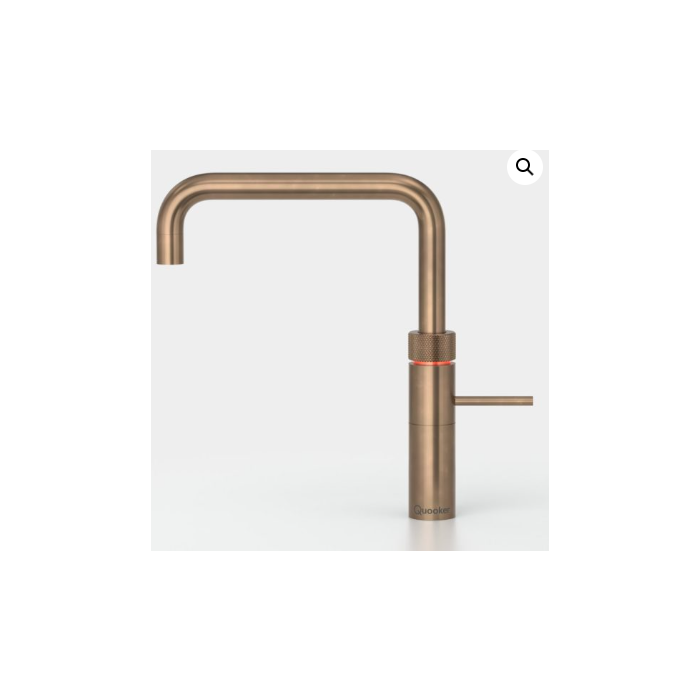 Quooker FNSPTN Tap Fusion Square patinated brass