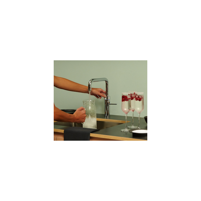 Quooker FUSIONSQUAREPRO3RVS Quooker Fusion Square Pro3 Stainless Steel (Rvs) Hot Water Tap