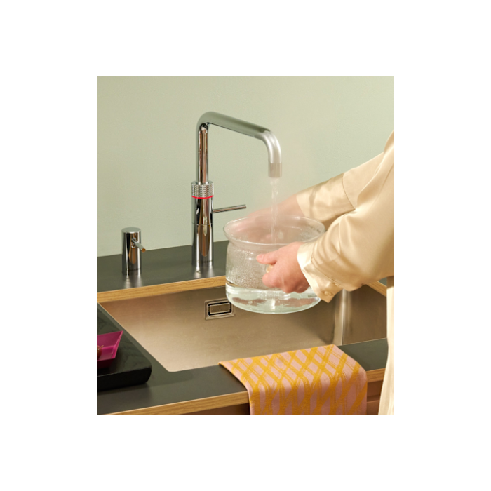 Quooker FUSIONSQUAREPRO3RVS Quooker Fusion Square Pro3 Stainless Steel (Rvs) Hot Water Tap