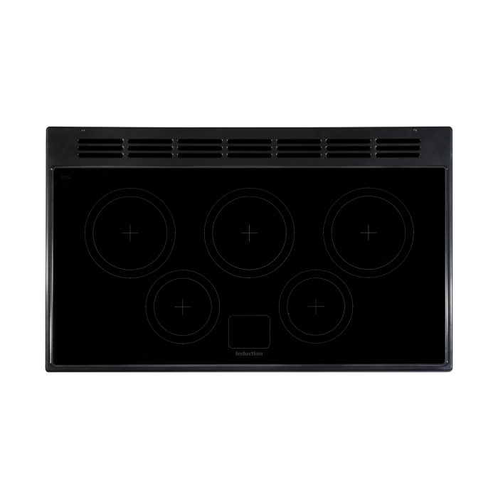 Rangemaster Classic Electric Range Cooker with Induction Hob -Pale Cream / Chrome