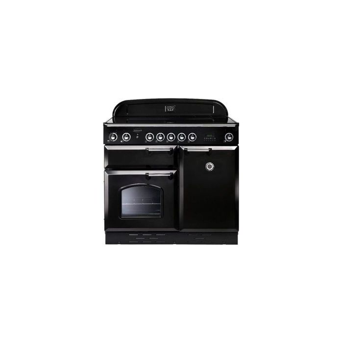 Rangemaster Classic Electric Induction 100cm Range Cooker Black Chrome 