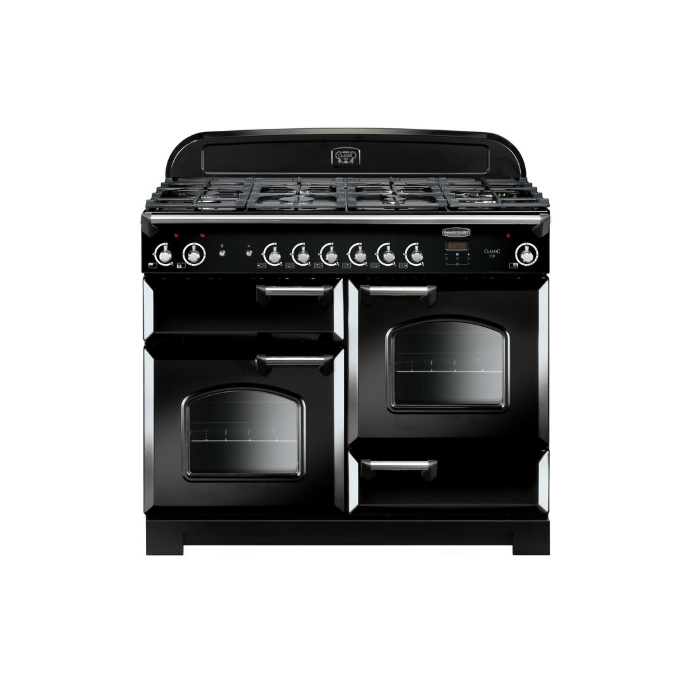 Rangemaster CLA110NGFBL/C 116660 CLASSIC 110 NG BLACK CHROME