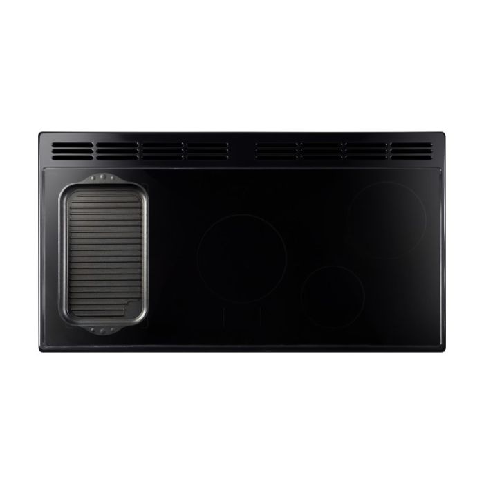 Rangemaster Classic Deluxe 110cm Induction Range Cooker - Slate + Chrome