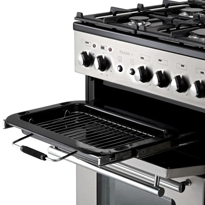 Rangemaster TOLP90DFFSS/C Rangemaster Toledo + Tolp90dffss/C 90Cm Dual Fuel Range Cooker - Stainless