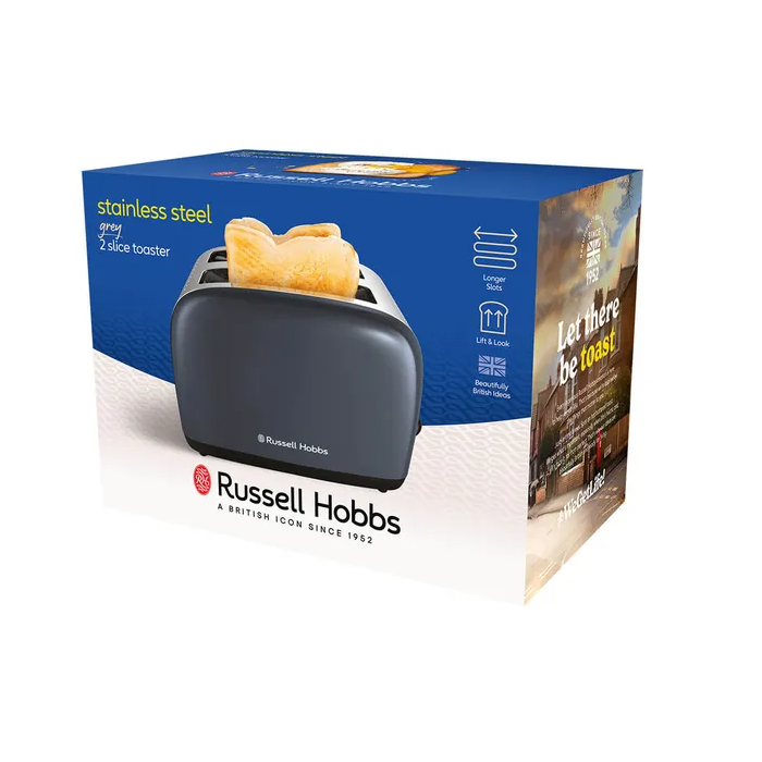 Russel Hobbs 26552 2 Slice Toaster Longer Slots Grey
