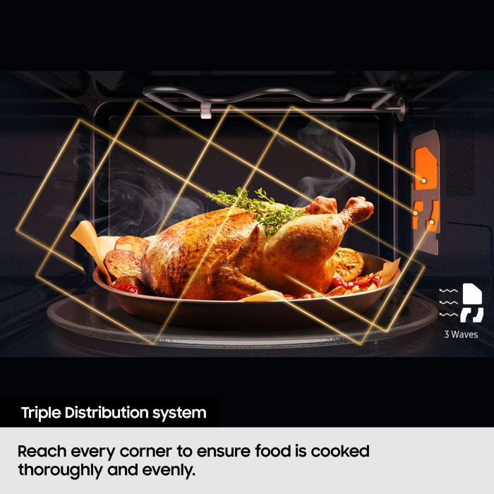 Samsung MS32DG4504ATE3 32L Solo Microwave Oven with Triple Distribution System - STSS