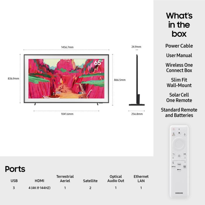 Samsung QE65LS03FWUXXU 65inch 4K Neo QLED The Frame Pro TV