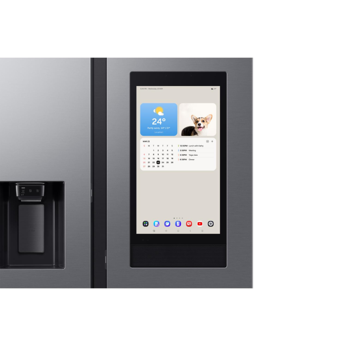 Samsung RS90F66BETEU - Fridge Freezer 91.2cm Silver