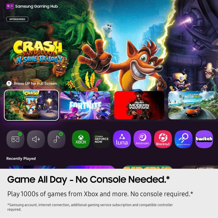 Samsung UE85U8020FKXXU 85inch 4K Crystal UHD Smart TV