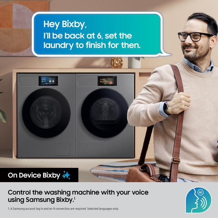 Samsung 9kg 1400RPM Washing Machine - Silver