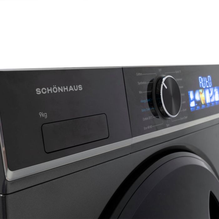 Schonhaus WMSF01914AG 9kg 1400 Spin Washing Machine - Graphite