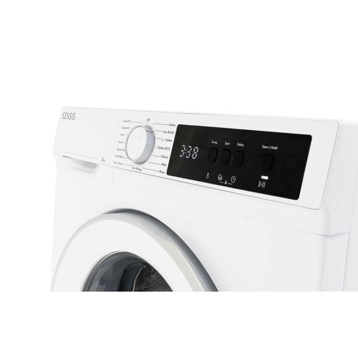 Sensis WMF01814AW 8kg 1400 Spin Washing Machine - White
