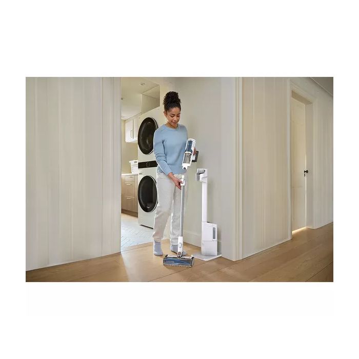 Shark BU3521UK Clean & Empty Cordless Vacuum Cleaner & Auto-Empty System - 40 Minutes Run Time - White