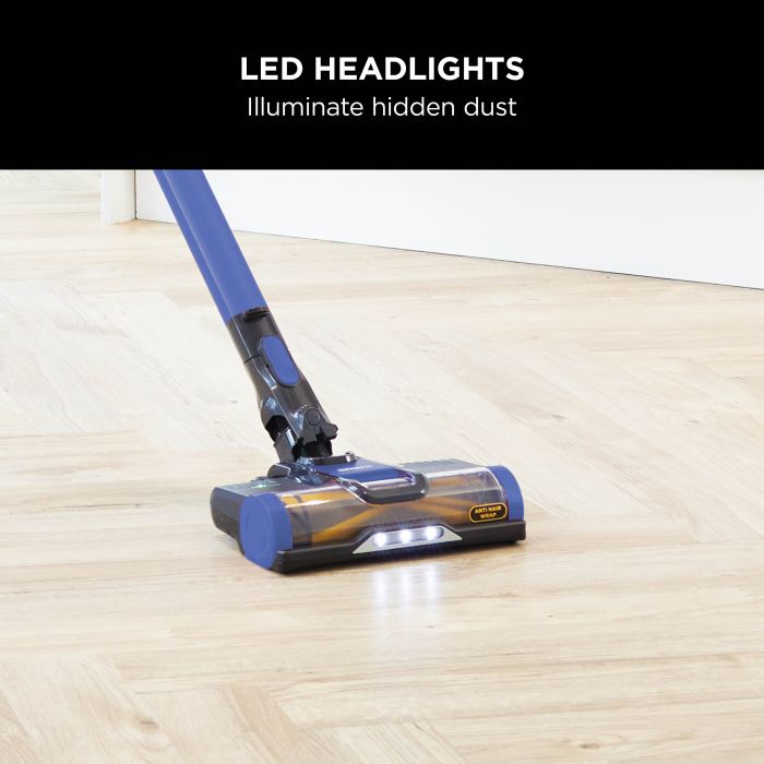 Shark IZ202UK Cordless Stick Vacuum Cleaner - 40 Minutes Run Time - Blue.