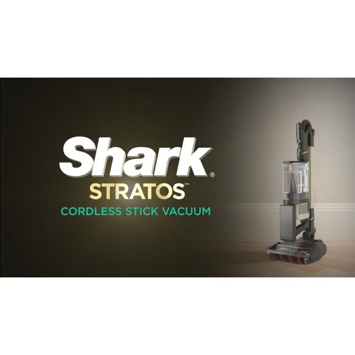 Shark IZ420UKT Stratos Cordless Stick Vacuum Cleaner - 120 Minutes Run Time - Silver
