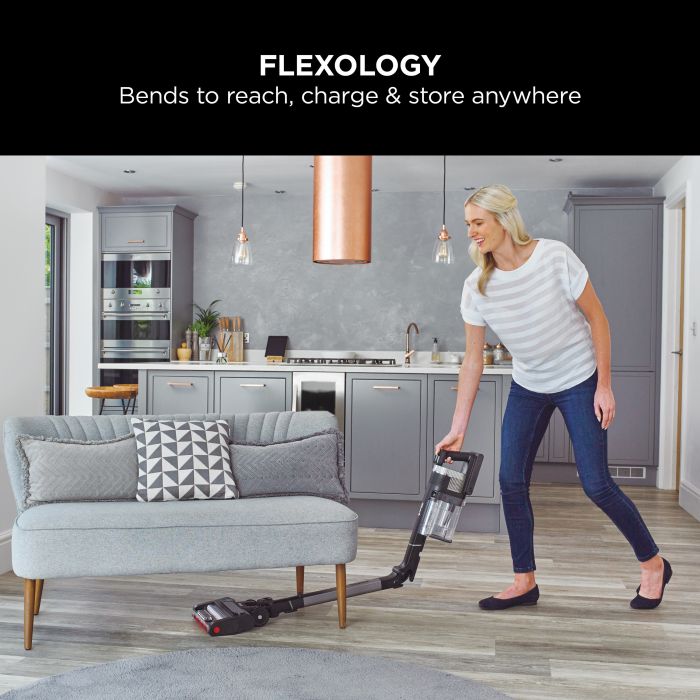 Shark IZ420UKT Stratos Cordless Stick Vacuum Cleaner - 120 Minutes Run Time - Silver