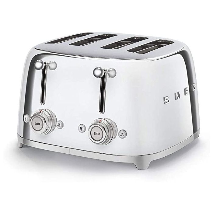 Smeg TSF03SSUK S/S 50s 4 by 4 slice Toaster