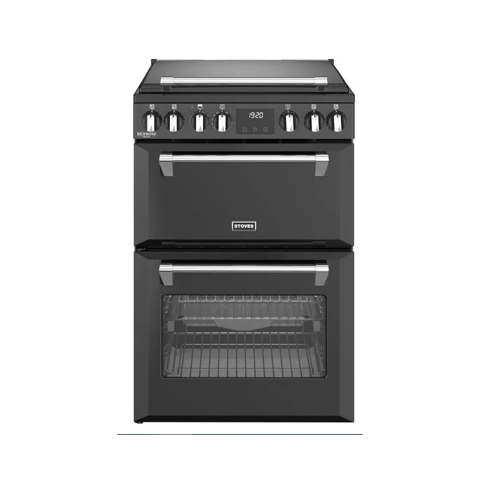 
STOVES Richmond Deluxe 60Ei Electric Induction Cooker - Black & Chrome