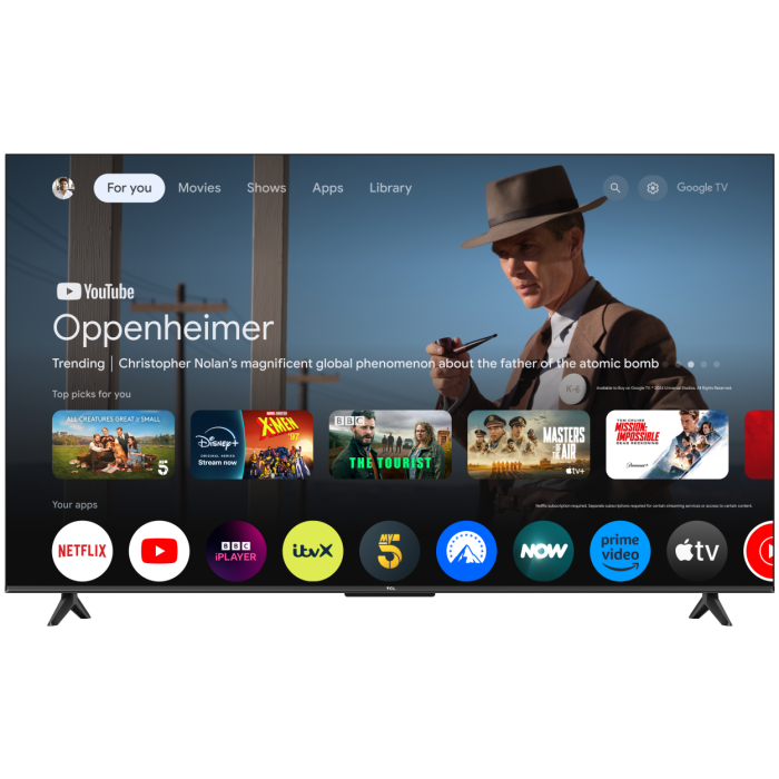 TCL 55V6C-UK 55inch 4K Direct LED HDR Google TV