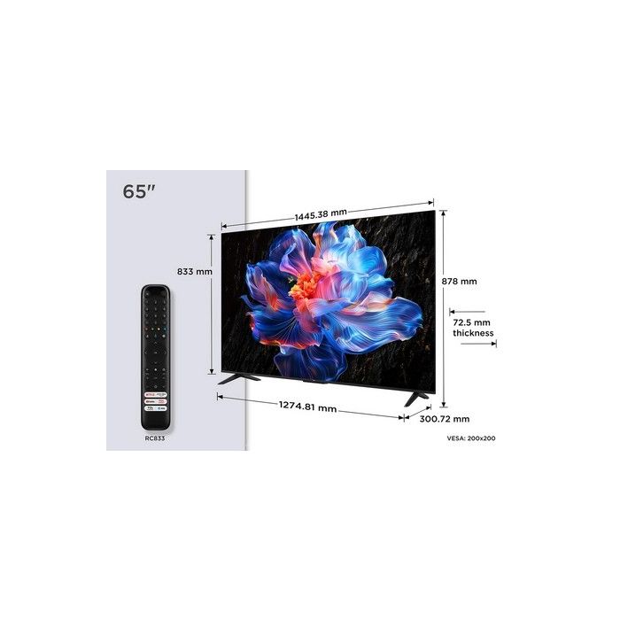 TCL 65V6C-UK 65inch 4K Direct LED HDR Google TV