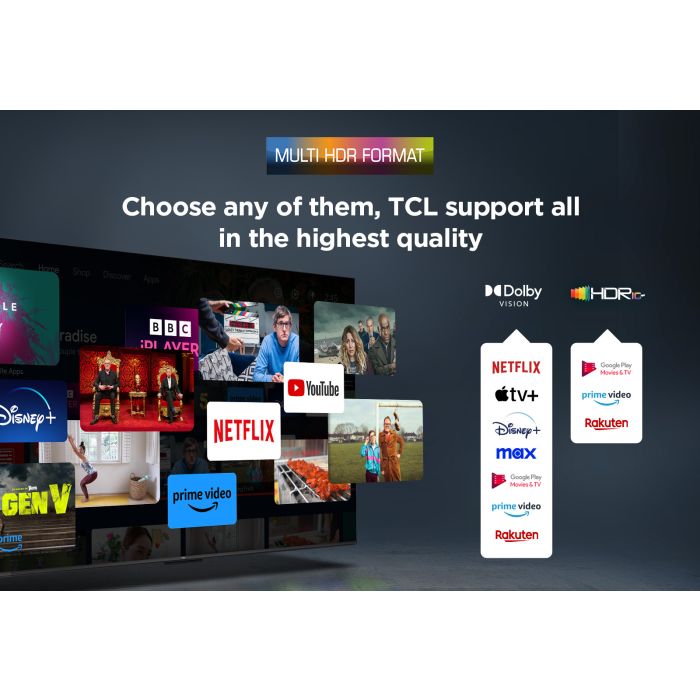 TCL 75V6C-UK 75inch 4K Direct LED HDR TV Google TV