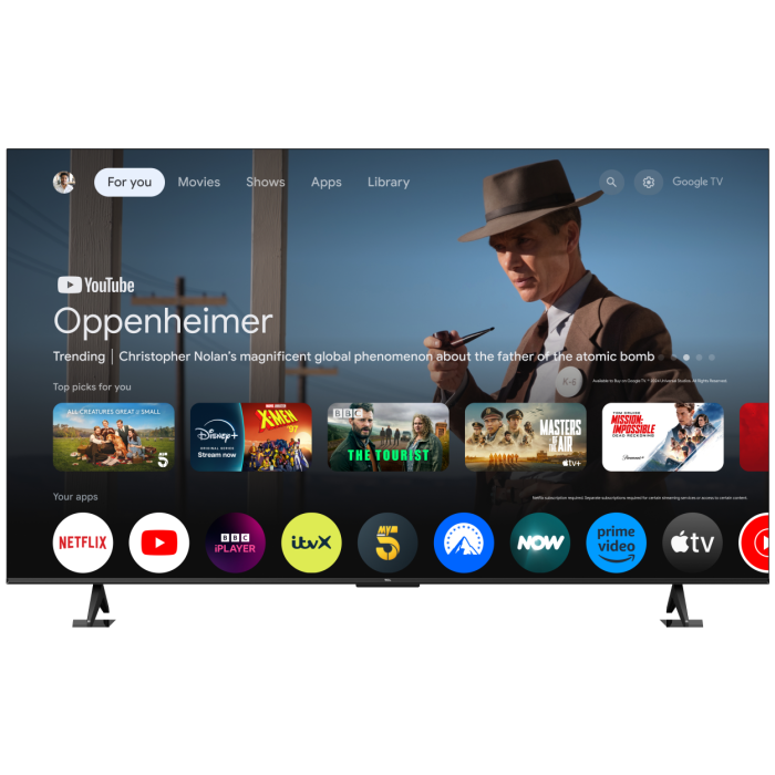 TCL 75V6C-UK 75inch 4K Direct LED HDR TV Google TV