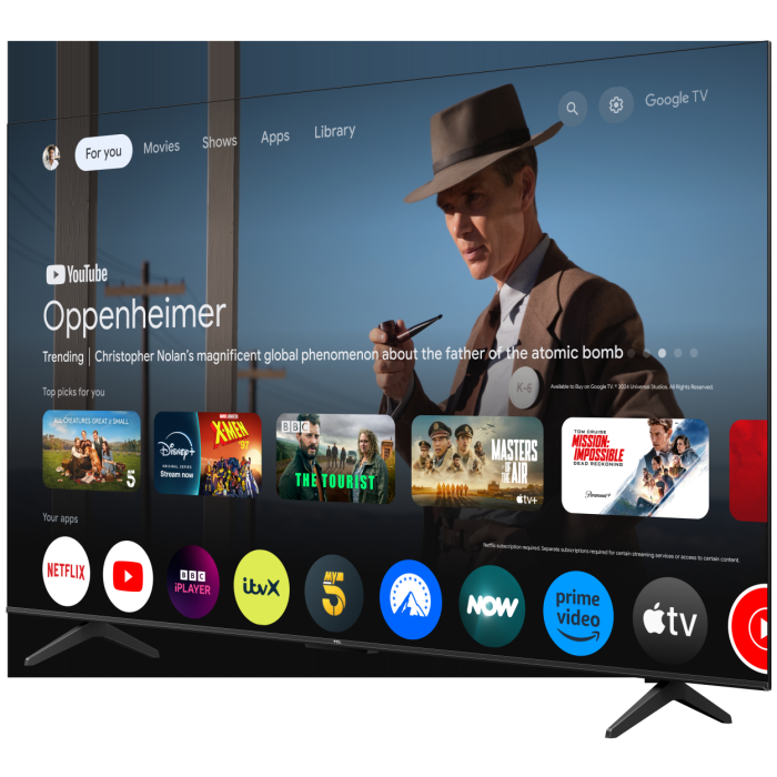 TCL 75V6C-UK 75inch 4K Direct LED HDR TV Google TV