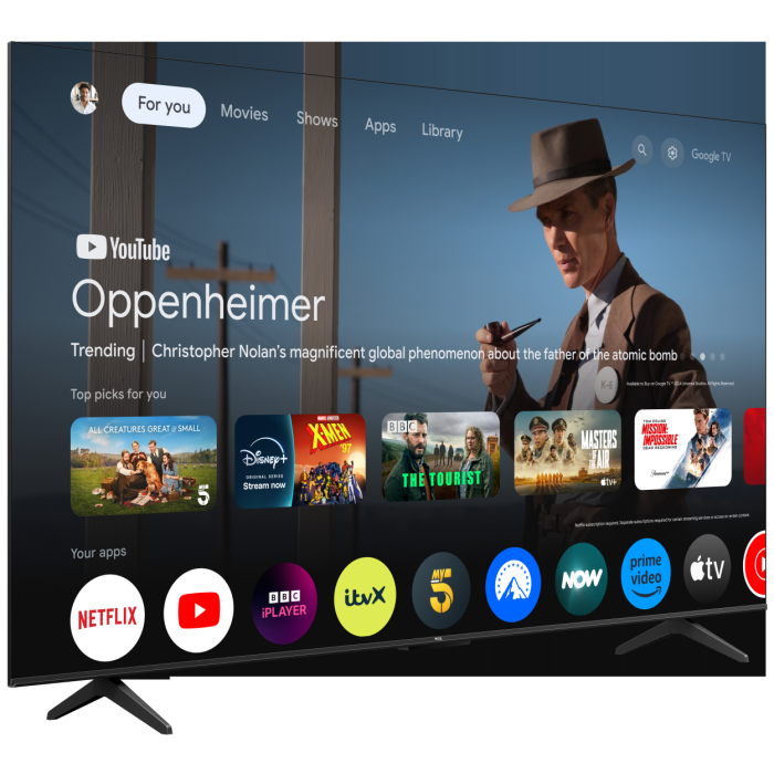 TCL 75V6C-UK 75inch 4K Direct LED HDR TV Google TV