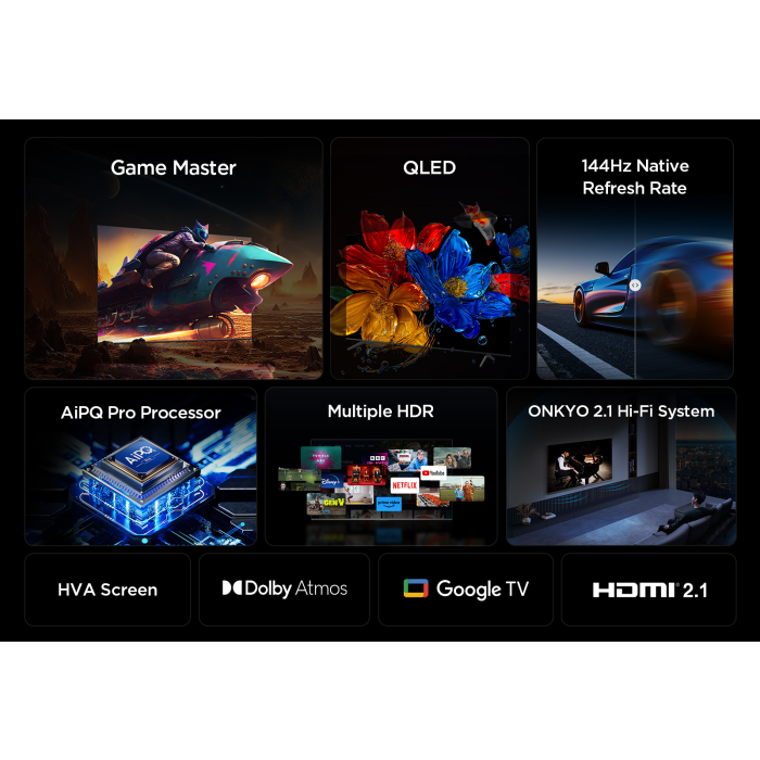 TCL 98P8K-UK 98inch 4K QLED HDR Ultra HD Google TV