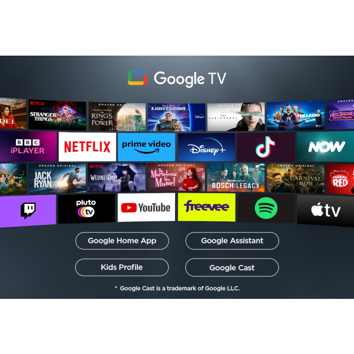 TCL 98P8K-UK 98inch 4K QLED HDR Ultra HD Google TV