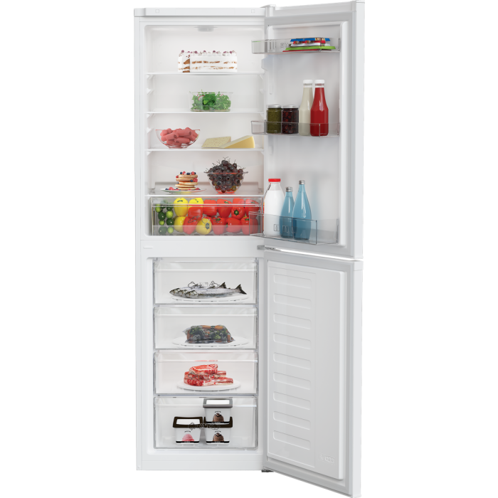 Zenith ZCS4582W 54cm 50/50 Manual Fridge Freezer - White