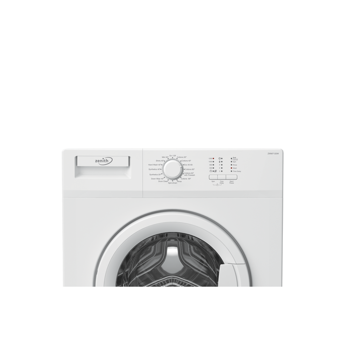 Zenith ZWM7120W 7kg 1200 Spin Slim Depth Washing Machine - White