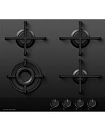 Fisher + Paykel CG604DNGGB4 600mm Wide 'Gas on Glass' 4 Burner, Minimal Style