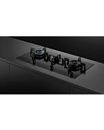 Fisher + Paykel CG903DLPGB4 900mm Wide 'Gas on Glass' 3 Burner, Linear Layout, Minimal Style