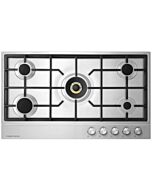 Fisher + Paykel CG905DNGX1 900mm Wide Gas on Steel, 5 Burner